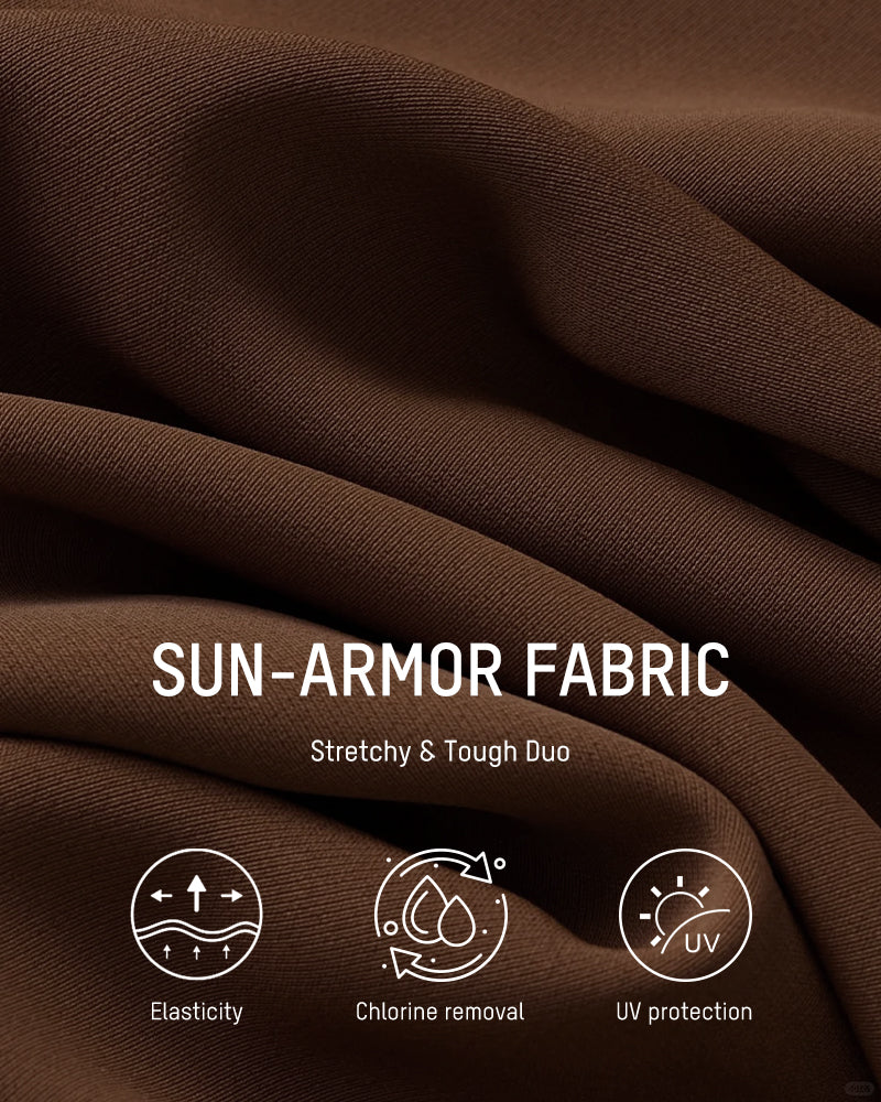 Two-in-One Draped Halter Bikini Swimsuit