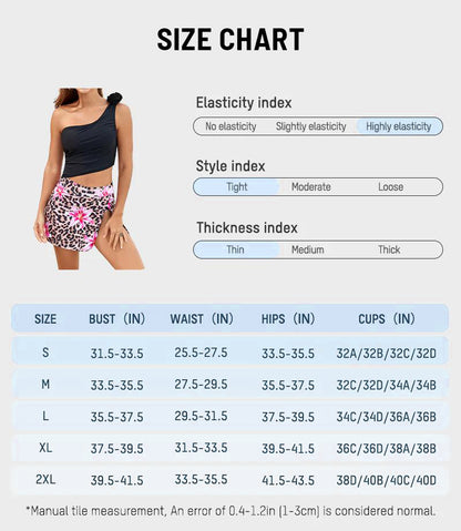 Floral One-Shoulder Cut-Out Swimdress